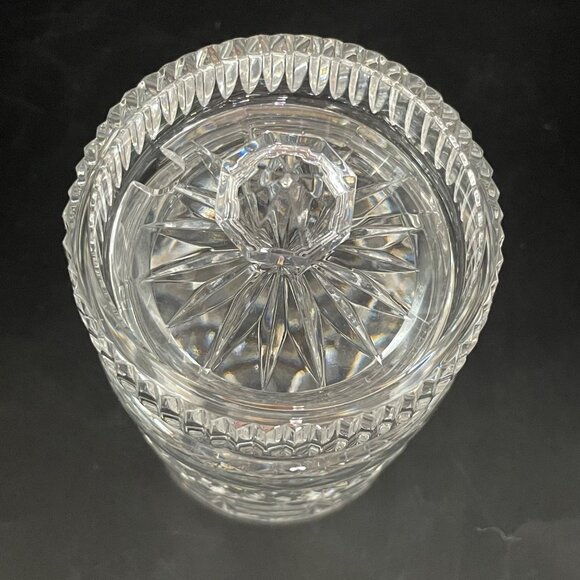Vintage Waterford Crystal Castlemaine Jam Jelly Honey Jar Signed w/ Lid 4 5/8" - Picture 4 of 10